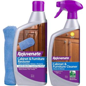 imageRejuvenate Cabinet and Furniture Restorer 16oz with Mitt ampamp Cabinet and Furniture Cleaner 24oz
