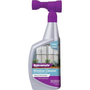imageRejuvenate High Performance Outdoor Window Spray and Rinse Cleaner with Hose End Adapter Instantly Removes Grime and Dirt StreakFree Shine 32 oz32 Fl Oz Pack of 1