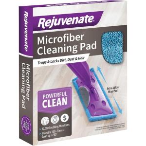 imageRejuvenate Microfiber Cleaning Pad 1 Count Designed For Use With Rejuvenate Click n Clean And Microfiber Mops Washable Pad Traps Dirt Dust And Hair1 Count Pack of 1
