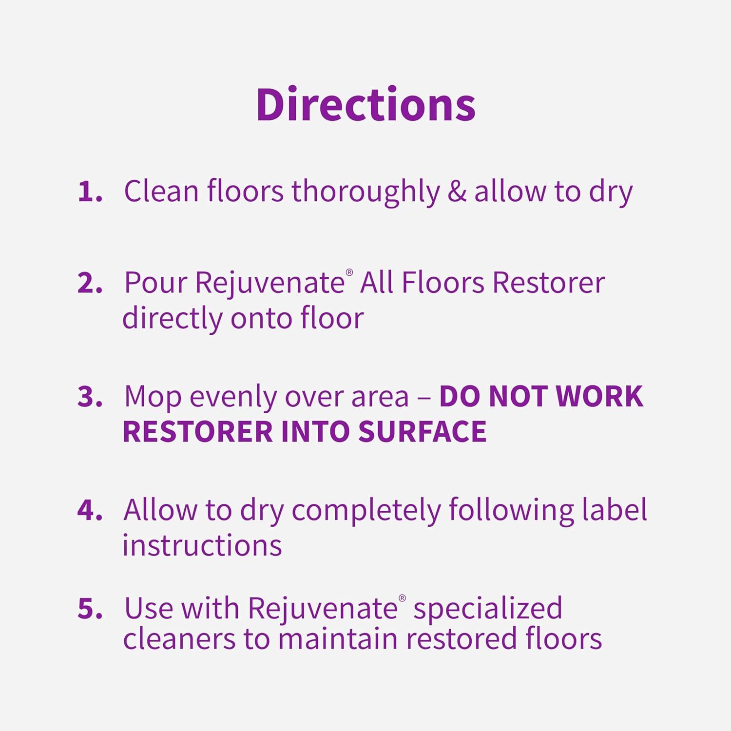 imageRejuvenate All Floors Restorer Fills Scratches Shines And Protects All Floor Types Including Hardwood Laminate Vinyl And Tile 32 Ounces16 Fl Oz Pack of 1