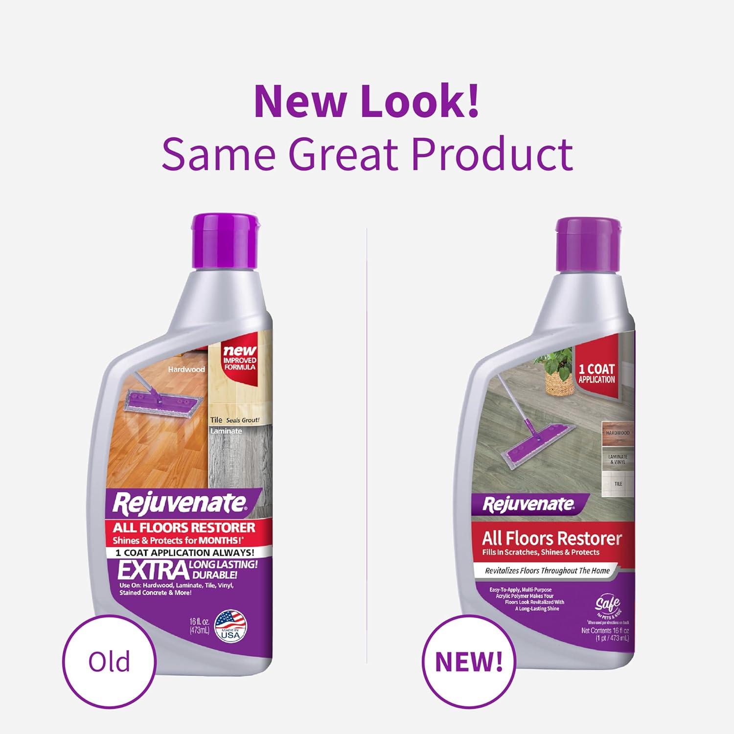 imageRejuvenate All Floors Restorer Fills Scratches Shines And Protects All Floor Types Including Hardwood Laminate Vinyl And Tile 32 Ounces16 Fl Oz Pack of 1