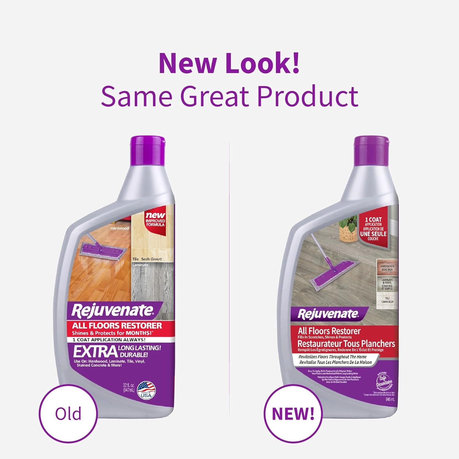 imageRejuvenate All Floors Restorer Fills Scratches Shines And Protects All Floor Types Including Hardwood Laminate Vinyl And Tile 32 Ounces32 Fl Oz Pack of 1