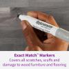 imageRejuvenate Exact Match Wood Furniture ampamp Floor Repair Markers 6 Count Brown Markers Cover All Scratches Scuffs And Damage To Wood Furniture And FlooringWhiteGray