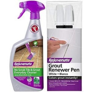 imageRejuvenate BioEnzymatic Safe ampamp Scrub Free Tile ampamp Grout Cleaner Lightens and Brightens Every Time 32oz w White Grout Restorer Marker Pens Restore and Renew Grout in Minutes 2 Units Pack