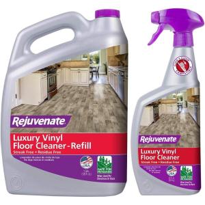 imageRejuvenate High Performance Luxury Vinyl Tile Plank Floor Cleaner pH Neutral Formula Doesnt Leave Streaks or Dulling Residue 128oz  32oz2 Piece Assortment