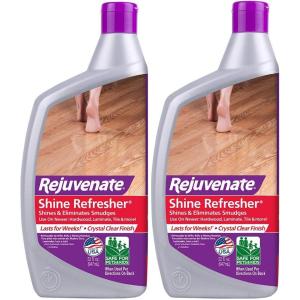 imageRejuvenate Shine Refresher Polish Removes Scratches from Hardwood Floors Restores Shine and Protects Hardwood Laminate Linoleum Tile Vinyl and More Pack of 2