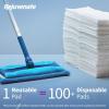 imageRejuvenate Microfiber Sweeper Pads Fit Swiffer Sweeper Mops for A Sustainable Alternative to Disposable Cleaning Pads Trap Dirt Dust and Hair and Remove Dirt and Grime 5 Count