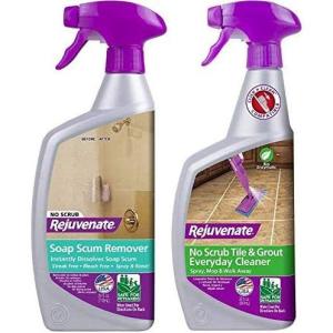 imageRejuvenate Scrub Free Soap Scum Remover and BioEnzymatic Scrub Free Tile and Grout CleanerSoap  Cleaner